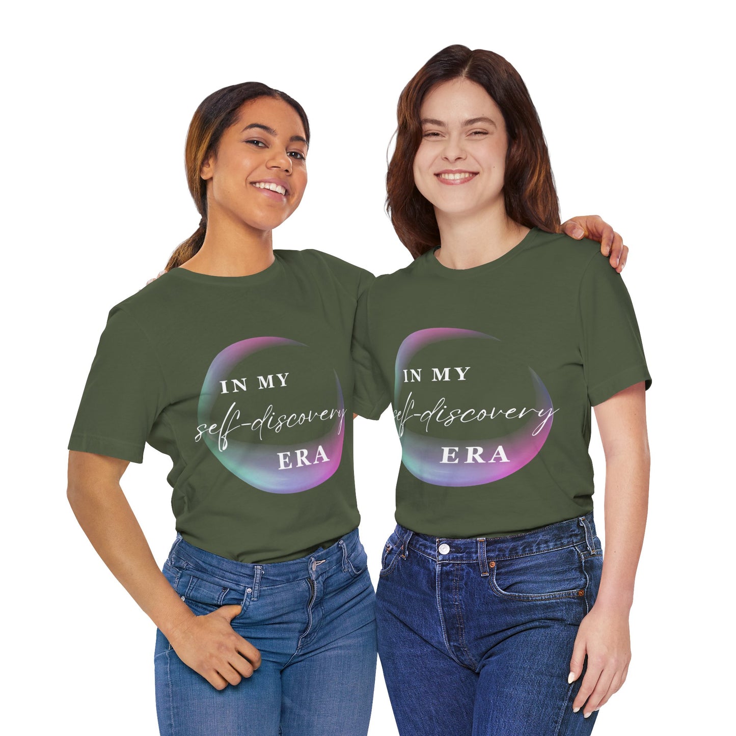 In My SELF DISCOVERY Era T-Shirt White Letters
