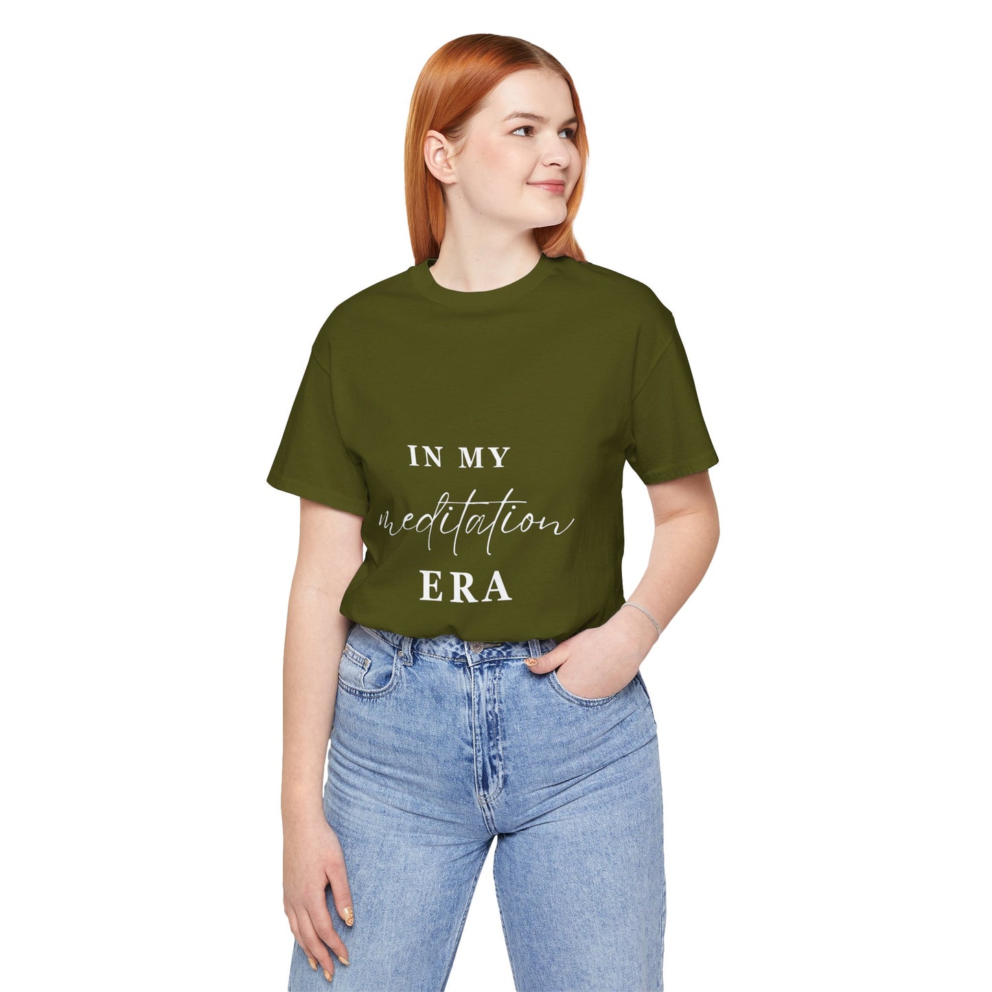 In My MEDITATION Era T-Shirt White Letters