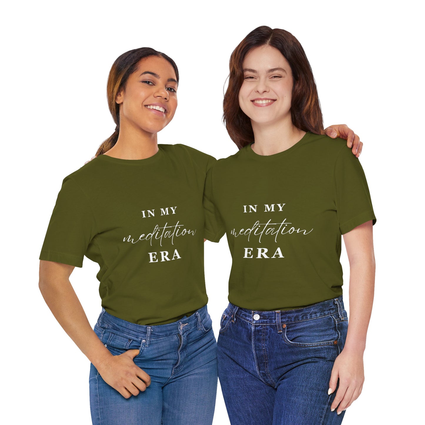 In My MEDITATION Era T-Shirt White Letters