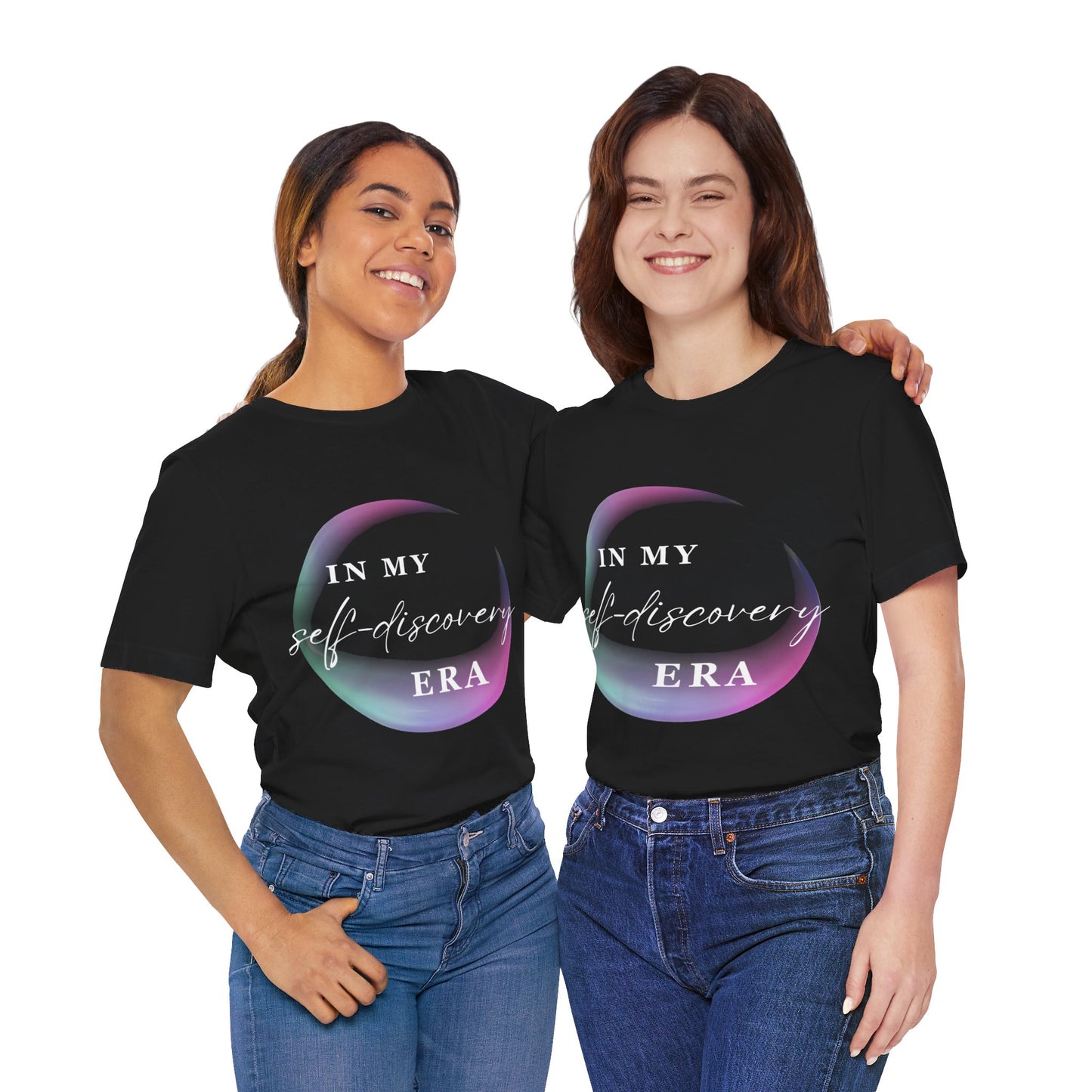 In My SELF DISCOVERY Era T-Shirt White Letters