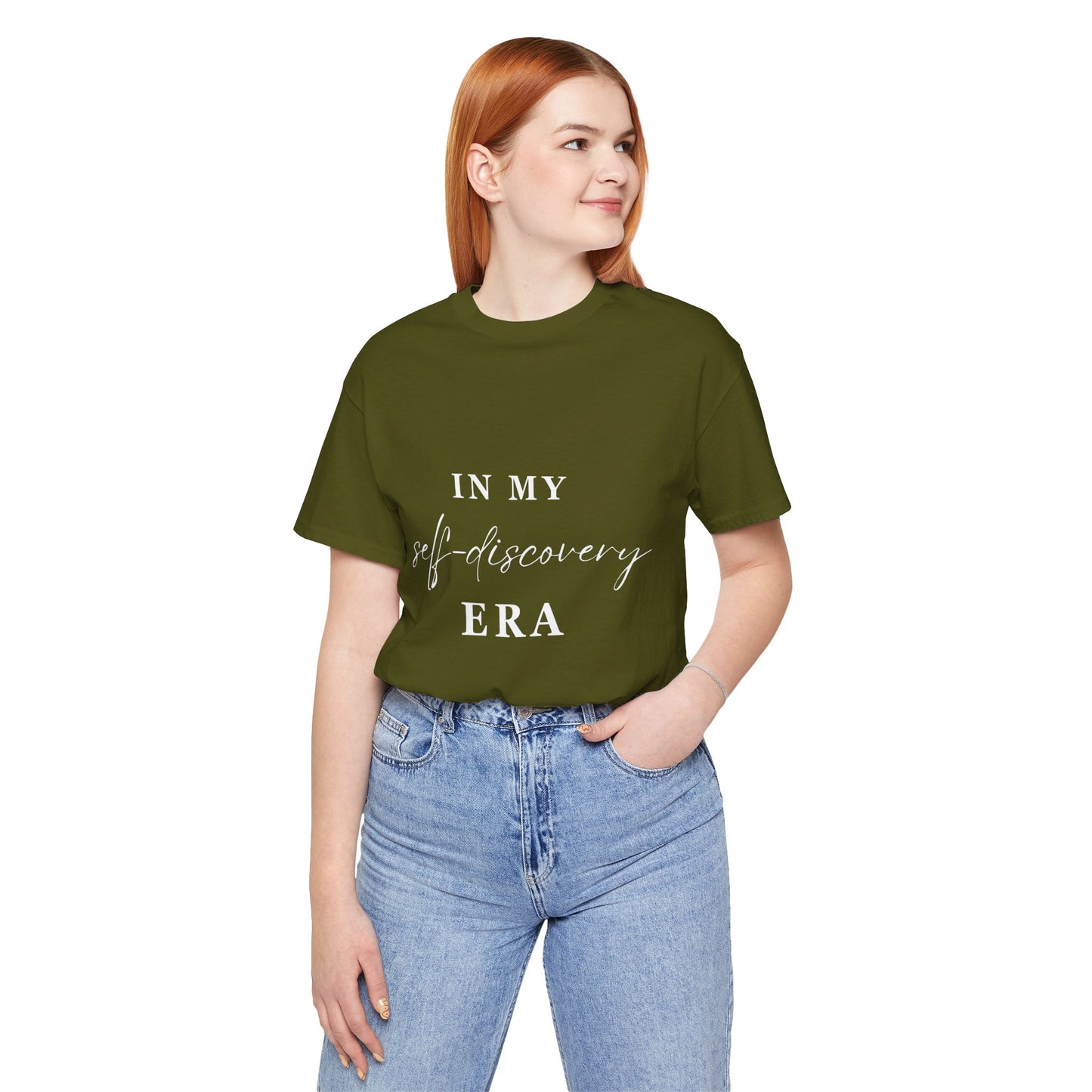 In My SELF DISCOVERY Era T-shirt White Letters