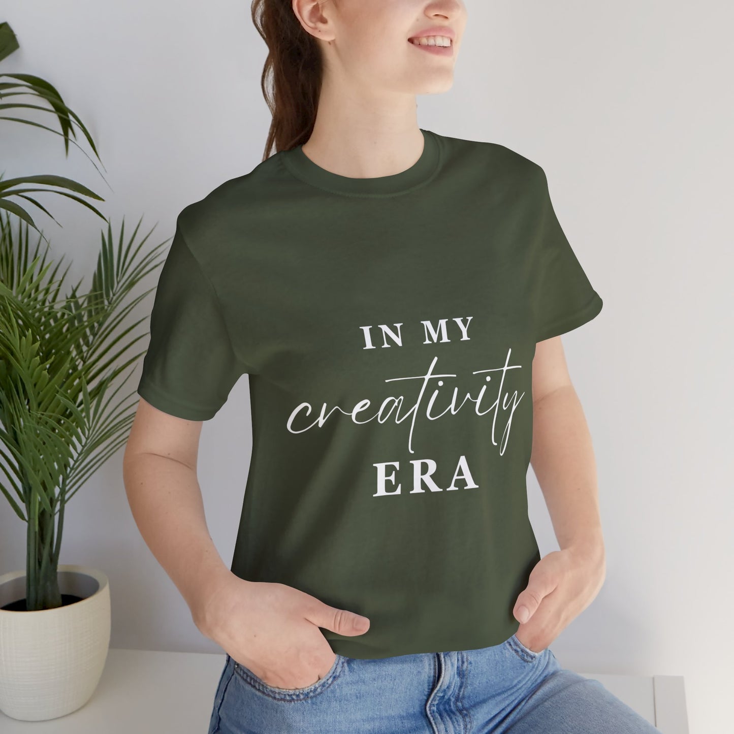 In My CREATIVITY Era T-shirt White Letters