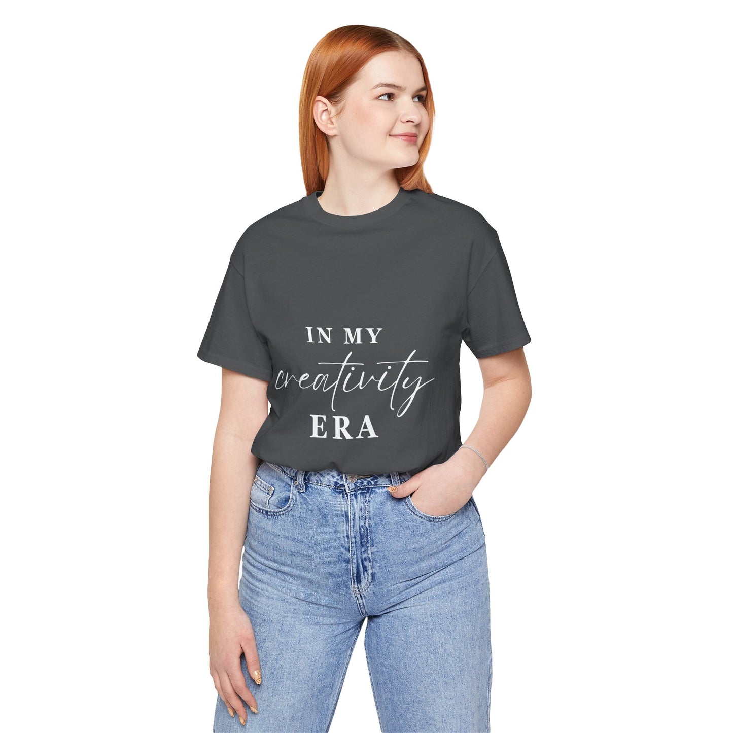 In My CREATIVITY Era T-shirt White Letters