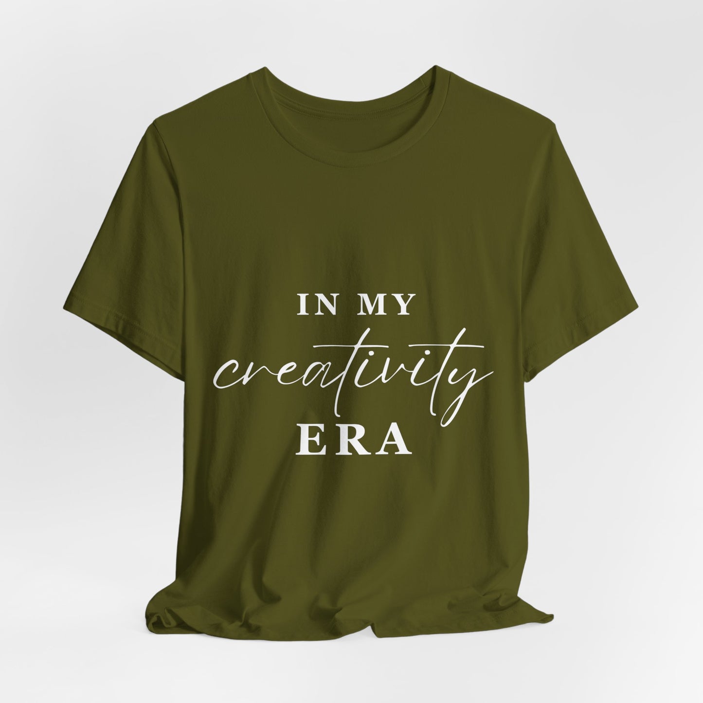 In My CREATIVITY Era T-shirt White Letters