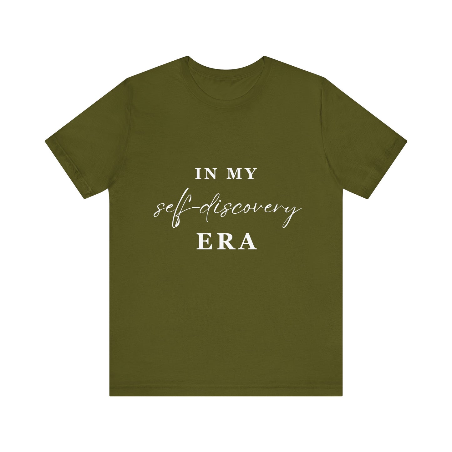 In My SELF DISCOVERY Era T-shirt White Letters