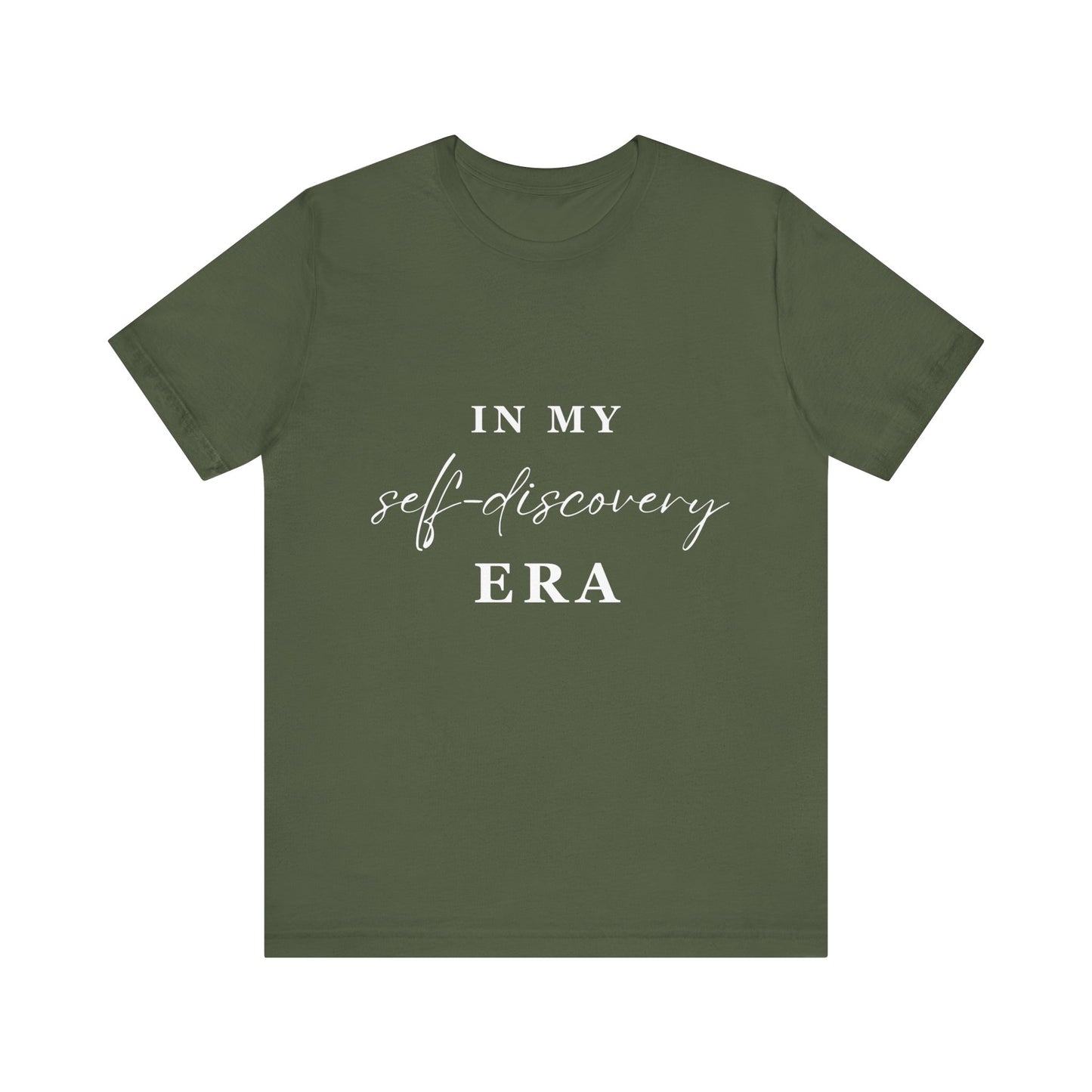 In My SELF DISCOVERY Era T-shirt White Letters
