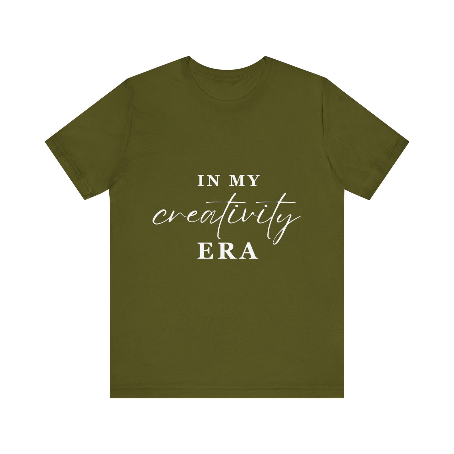 In My CREATIVITY Era T-shirt White Letters