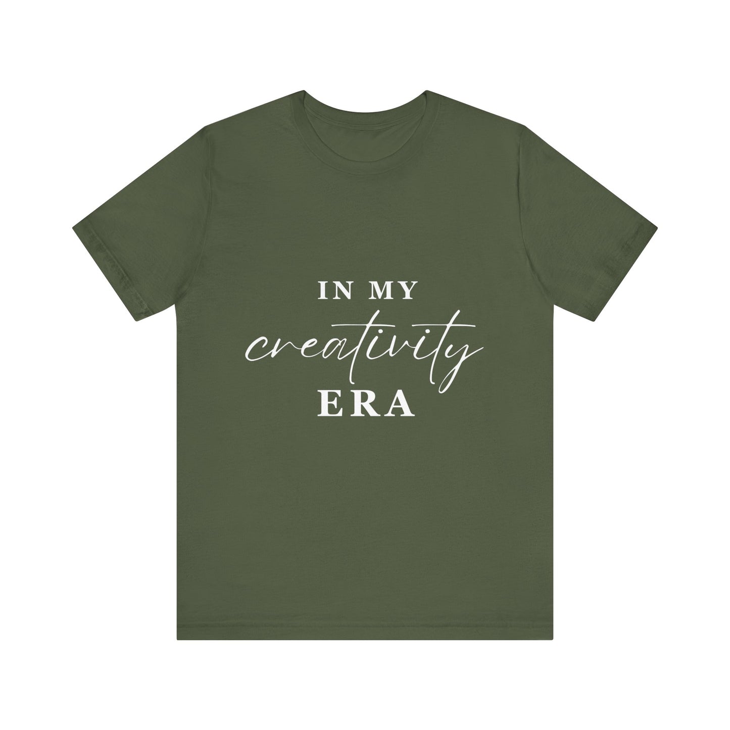 In My CREATIVITY Era T-shirt White Letters