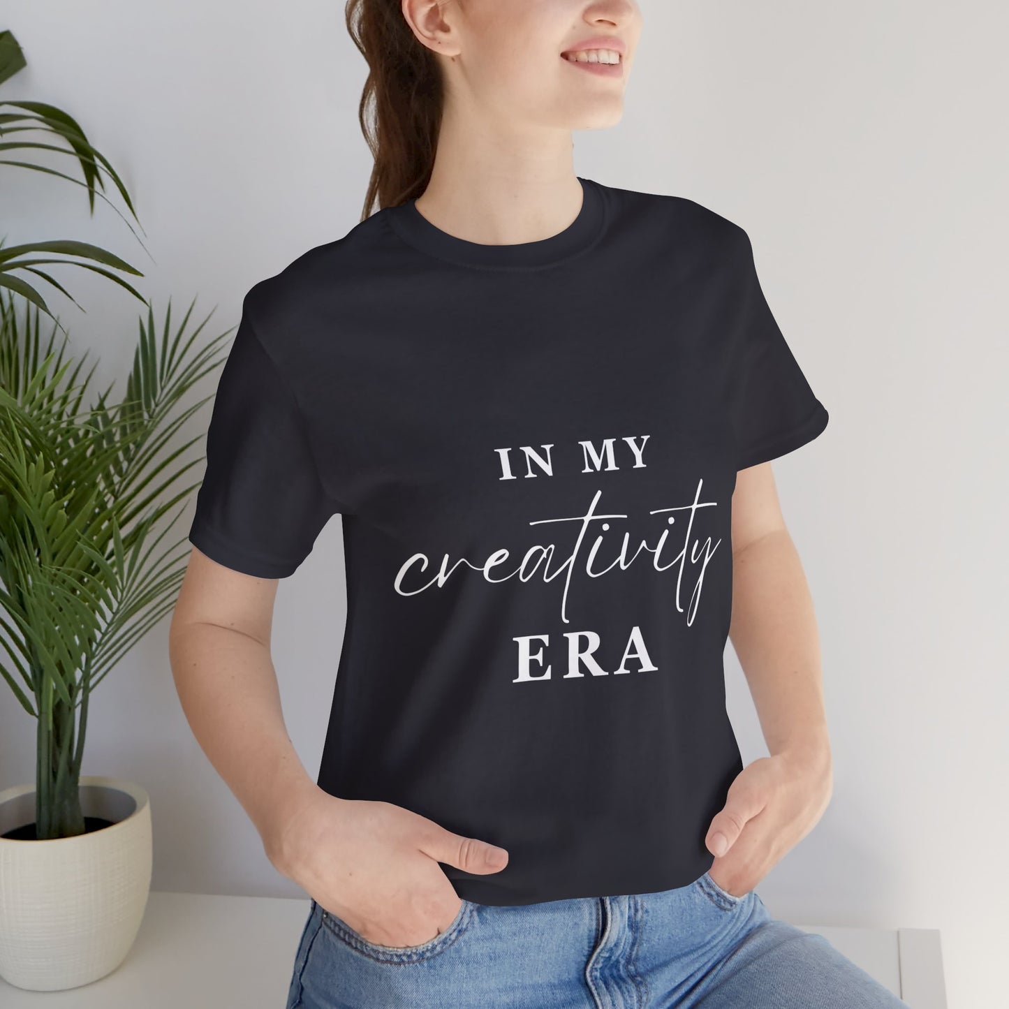 In My CREATIVITY Era T-shirt White Letters