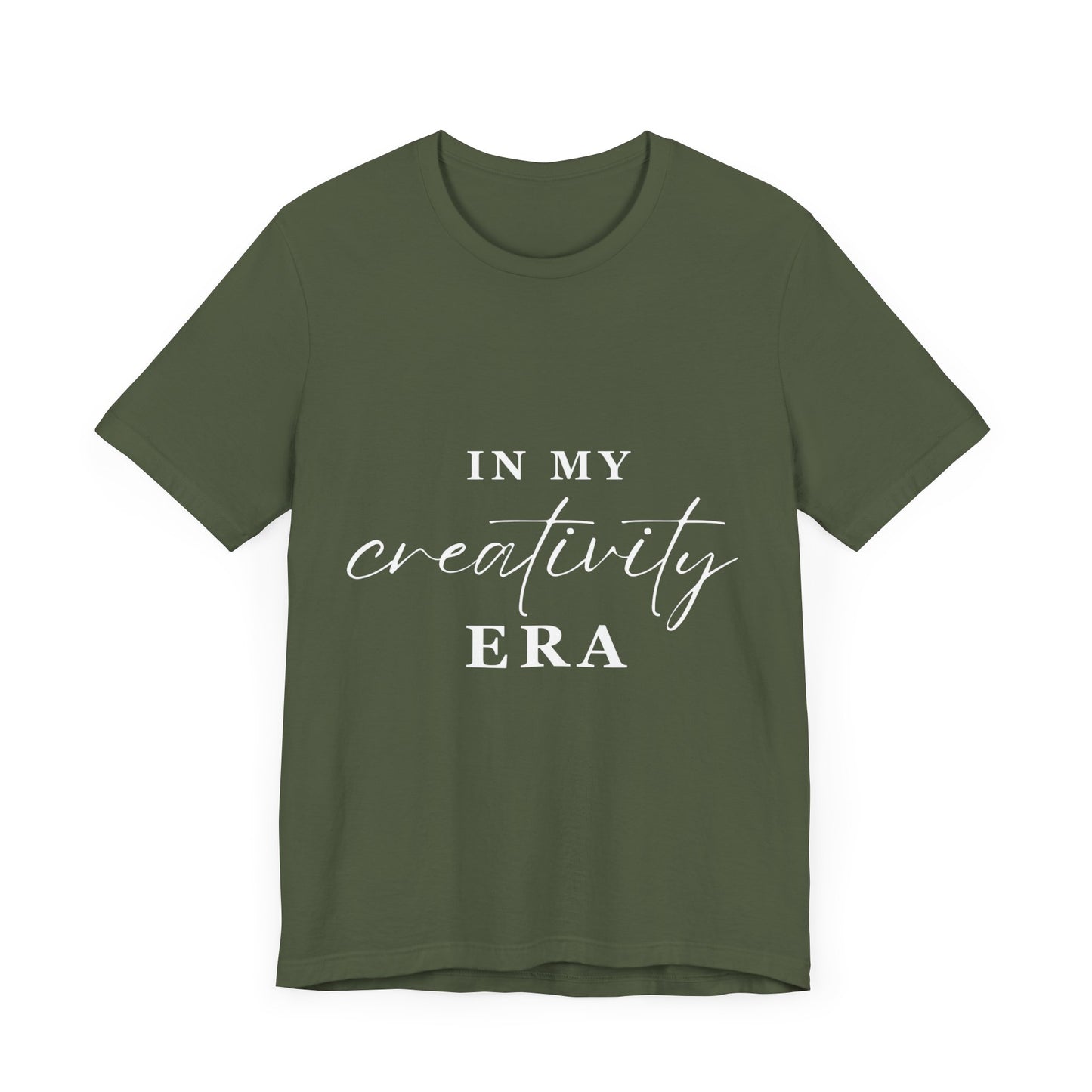 In My CREATIVITY Era T-shirt White Letters