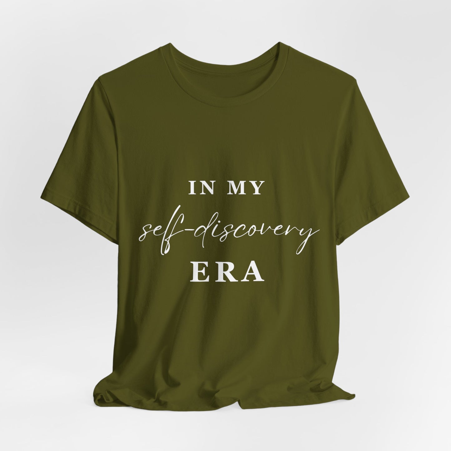 In My SELF DISCOVERY Era T-shirt White Letters