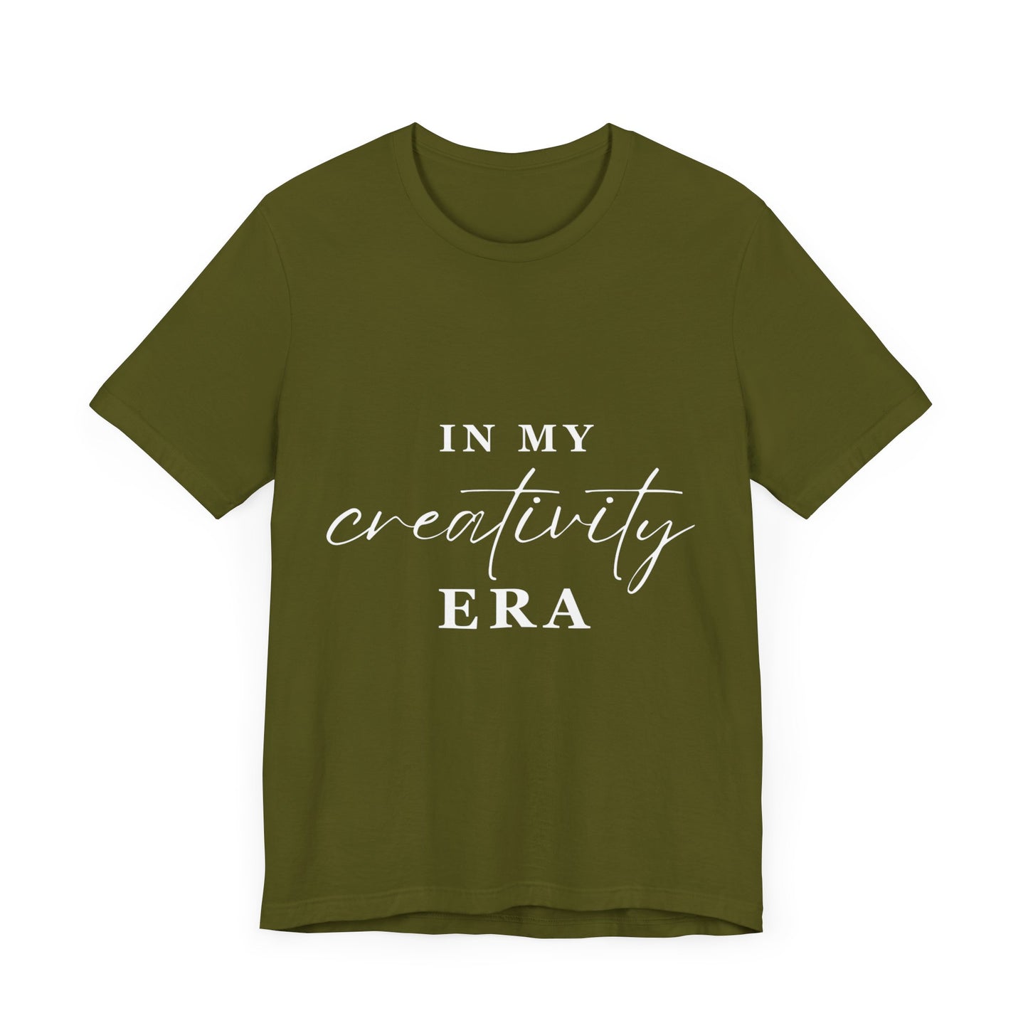 In My CREATIVITY Era T-shirt White Letters