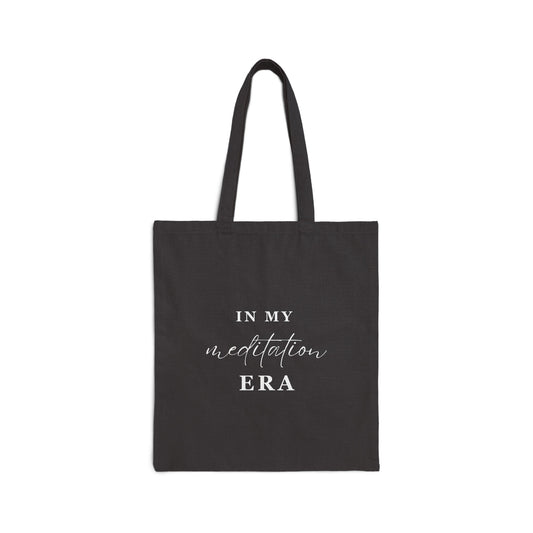 In My MEDITATION ERA Tote Bag Black